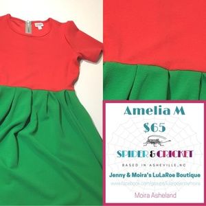 BNWT M Amelia Dress, LuLaRoe, Watermelon